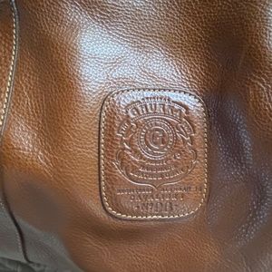 Ghurka leather weekender bag